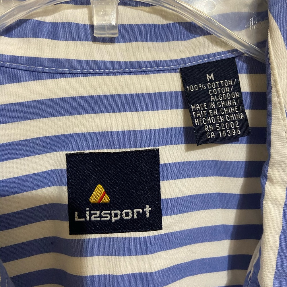 Vintage Liz Sports Stripe Shirts/ Size M - Picture 6 of 7